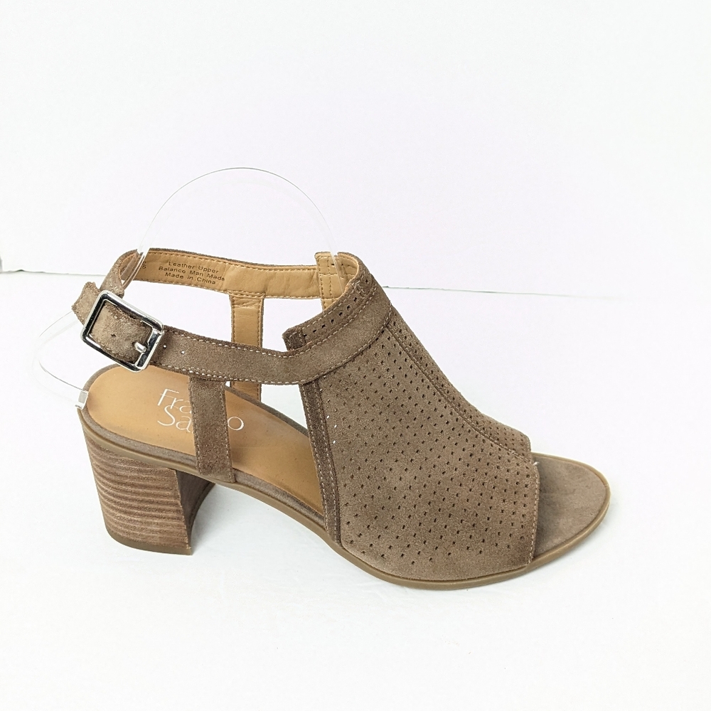 Franco Sarto Suede Harlet Sandals - Picture 8 of 16
